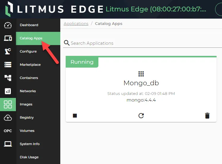 Running MongoDB application Running MongoDB application