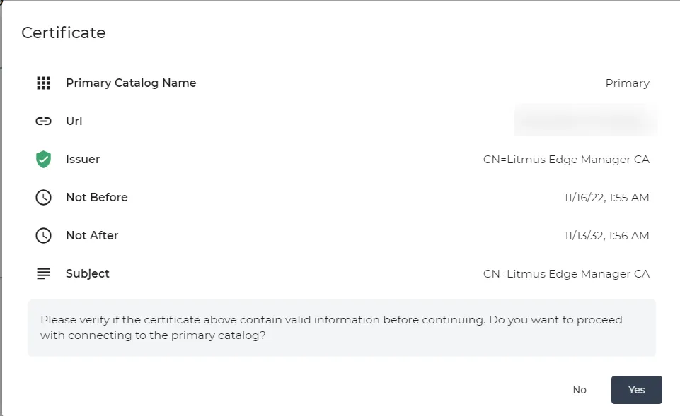 Confirm Certificate