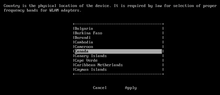 Manufacturing Connect Edge Terminal Country Configuration