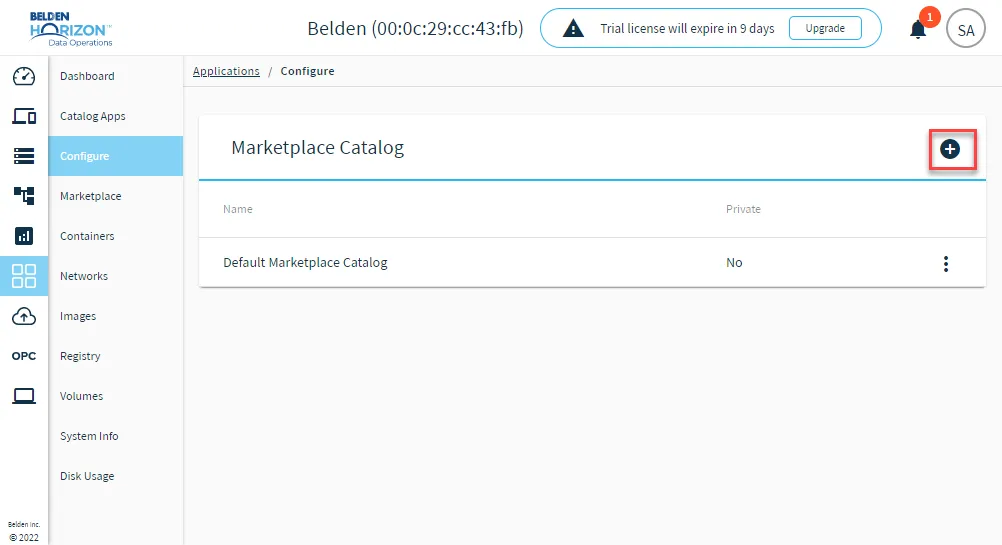 Add Marketplace icon