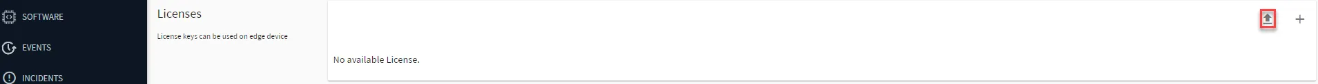 Belden Horizon Data Manager User UI : Activation > Configuration : Activation Config 2/6 Uploading node-locked keys