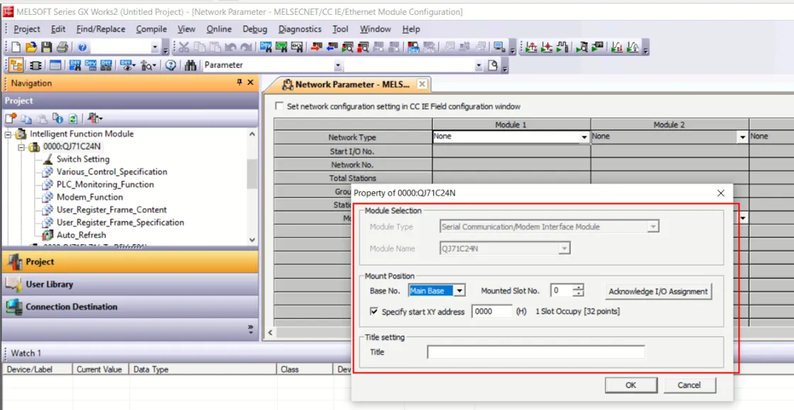 Module parameters