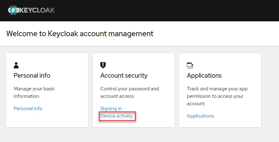 Device activity link