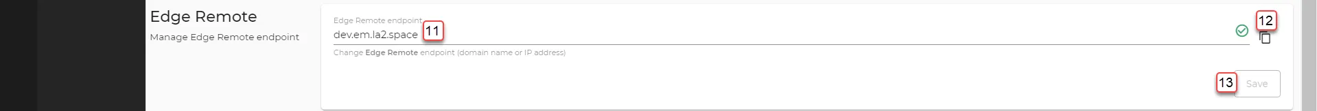 Domain/SSL : Edge Remote