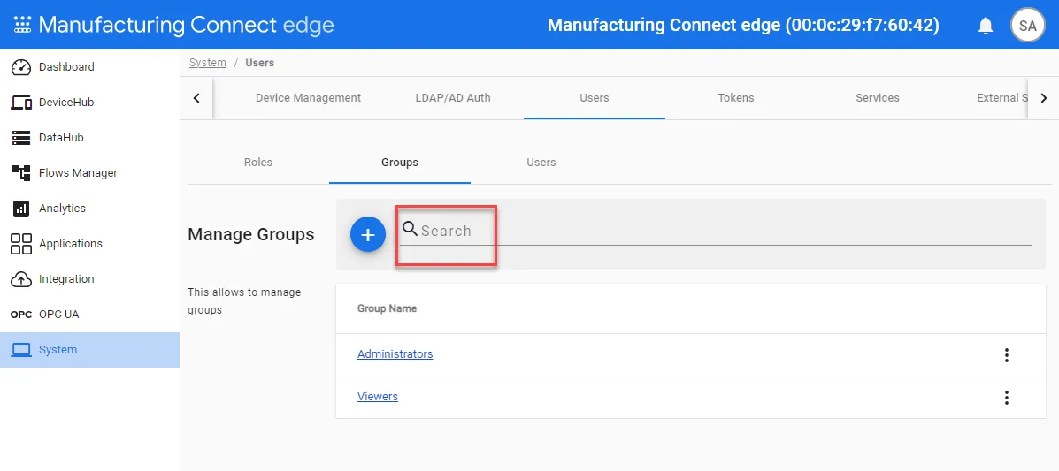 Group search bar Group search bar