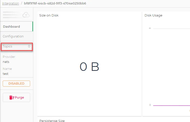 Topics tab