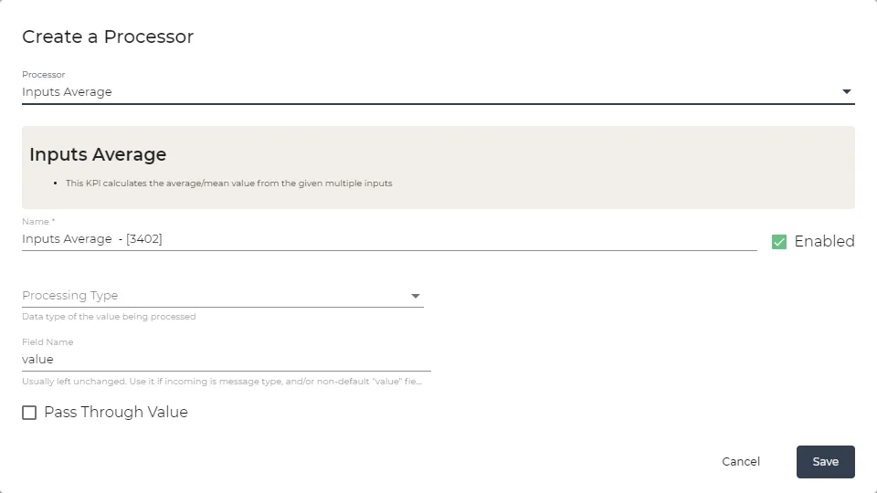 Inputs Average parameters Inputs Average parameters