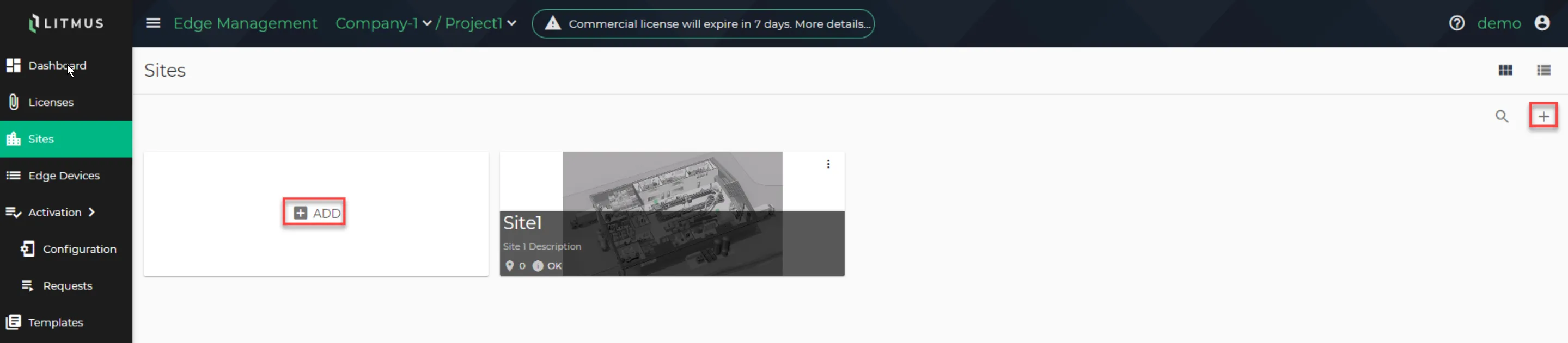 Add Licenses