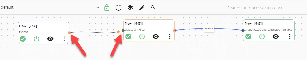 Add a connection between two processors