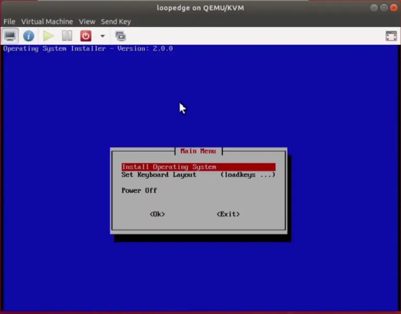 Install Operating System option