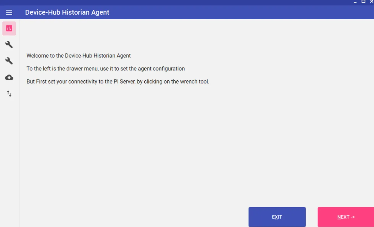 Agent introductory screen