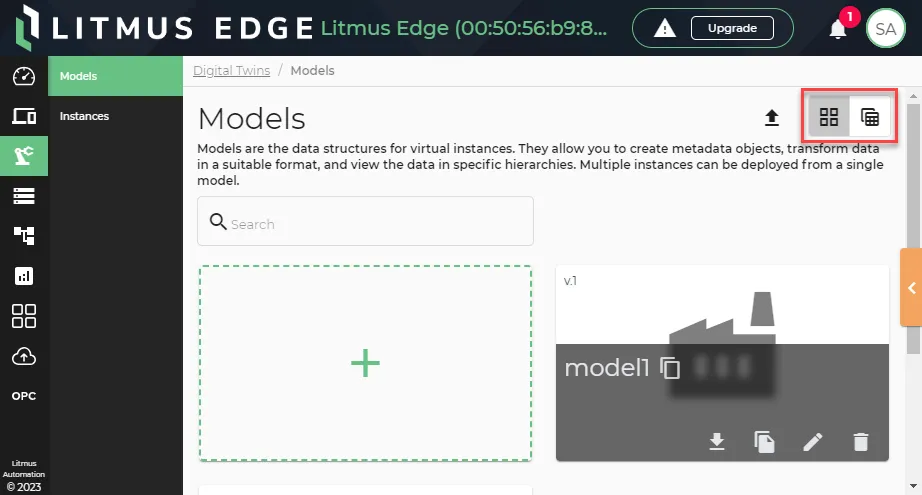 Change model view icons