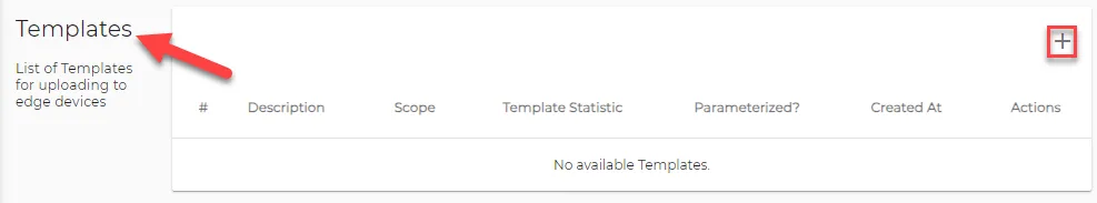 Activation > Configuration > Templates pane