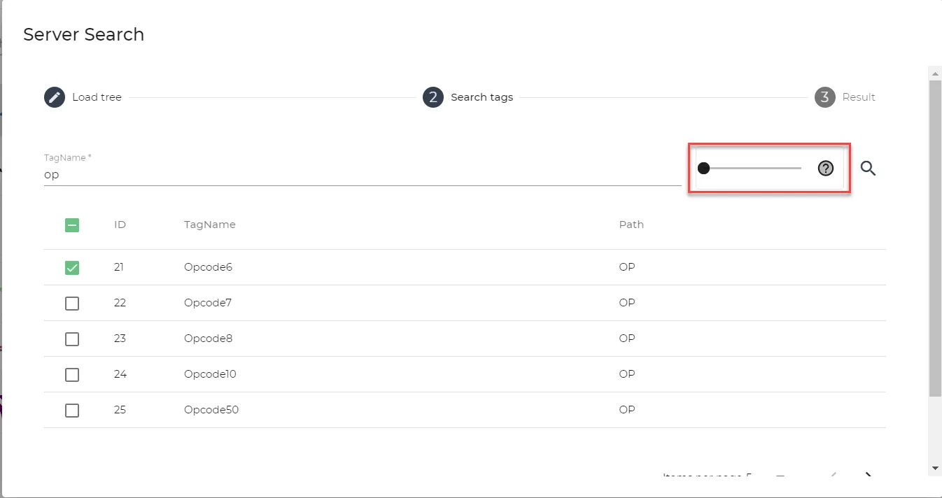 Similarity value selector Similarity value selector