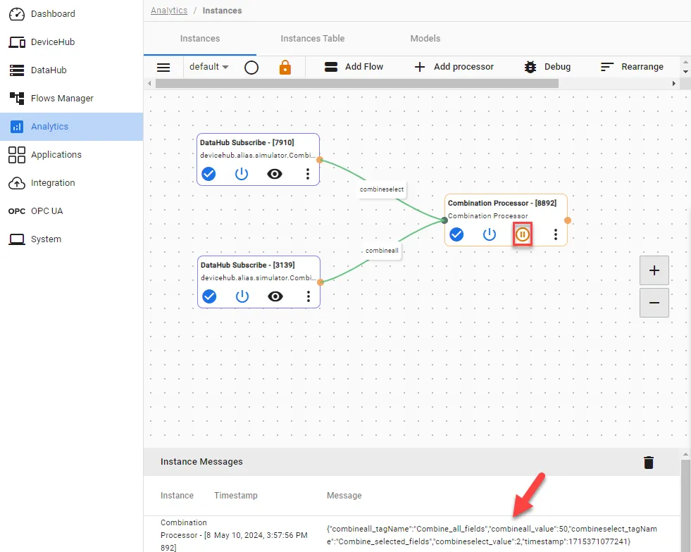 Selected Fields in Output
