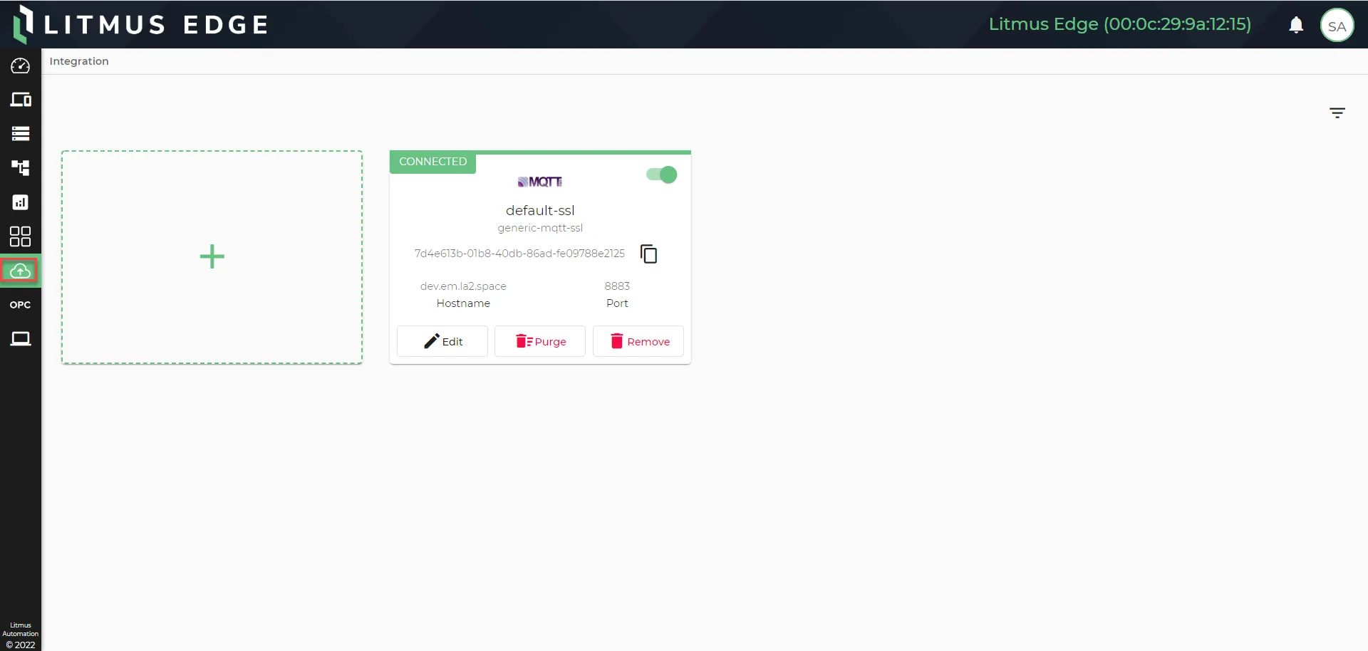 Integration pane