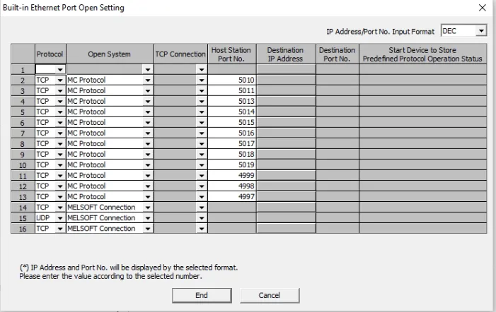 Open Setting
