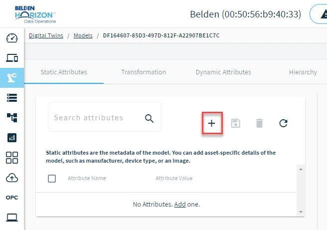 Add Static attribute icon Add Static attribute icon