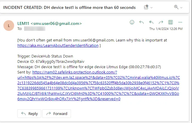 Alert Email