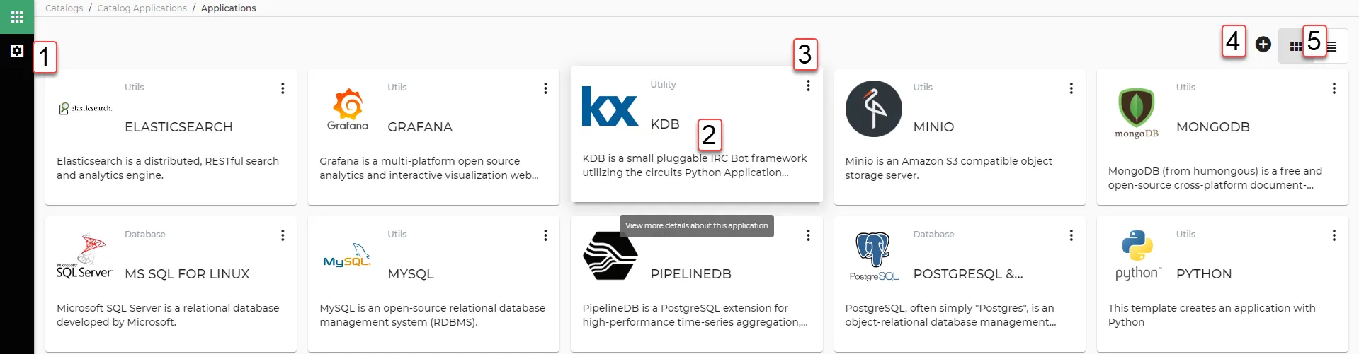 Catalog Applications Catalog Applications