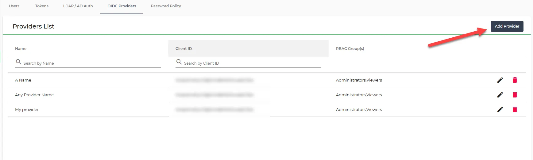 Add OpenID Connect Provider pane