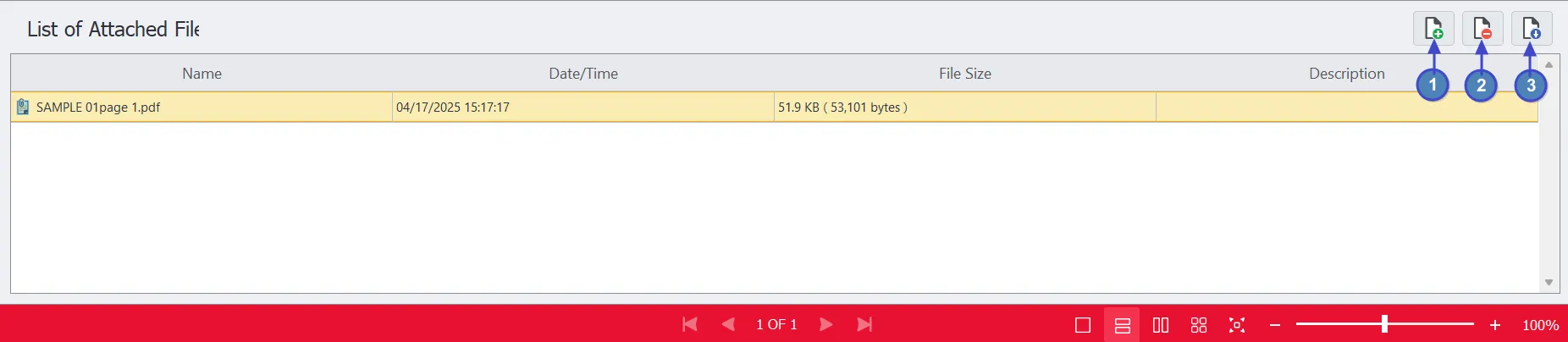 Attached files bottom menu Attached files bottom menu