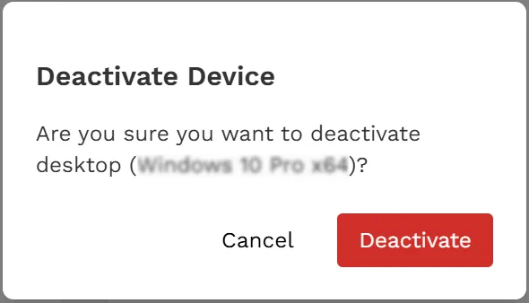Deactivate warning Message Deactivate warning Message