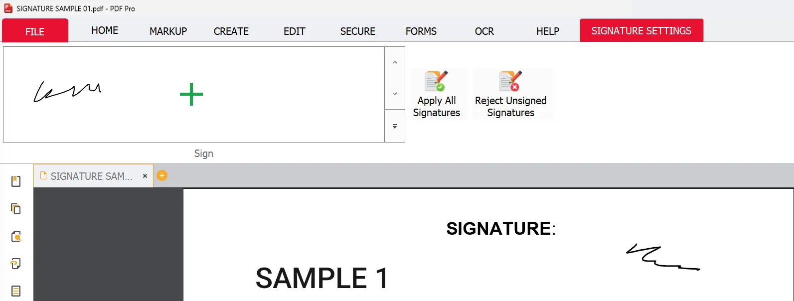 Signature applied to PDF Signature applied to PDF