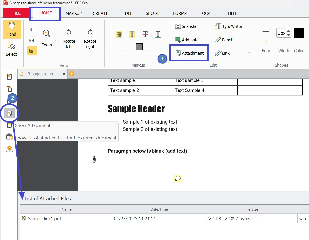 Attachment tool locations Attachment tool locations