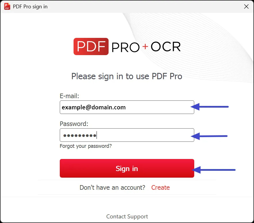 Login with new password