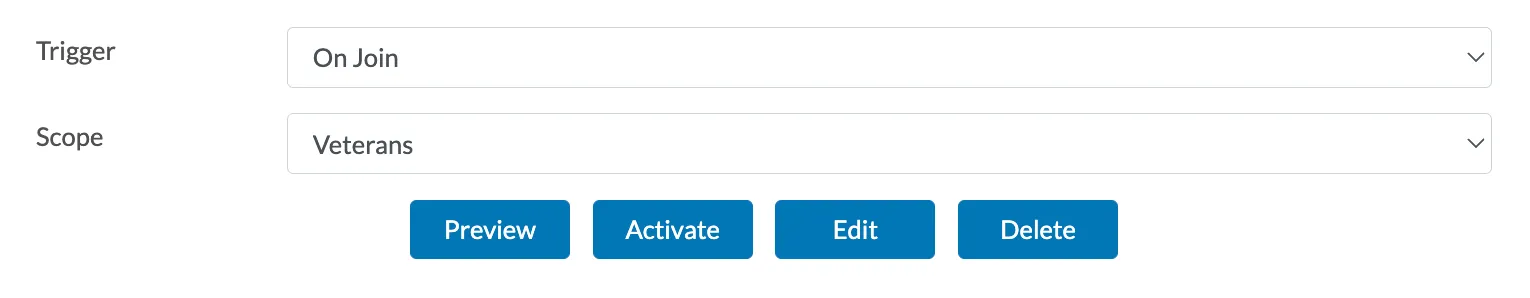 Automated Email Settings