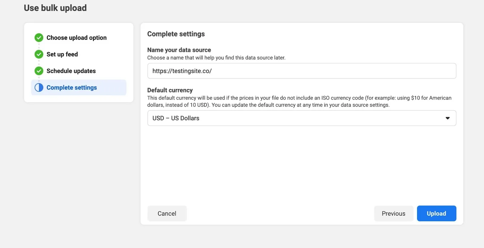 Complete Settings