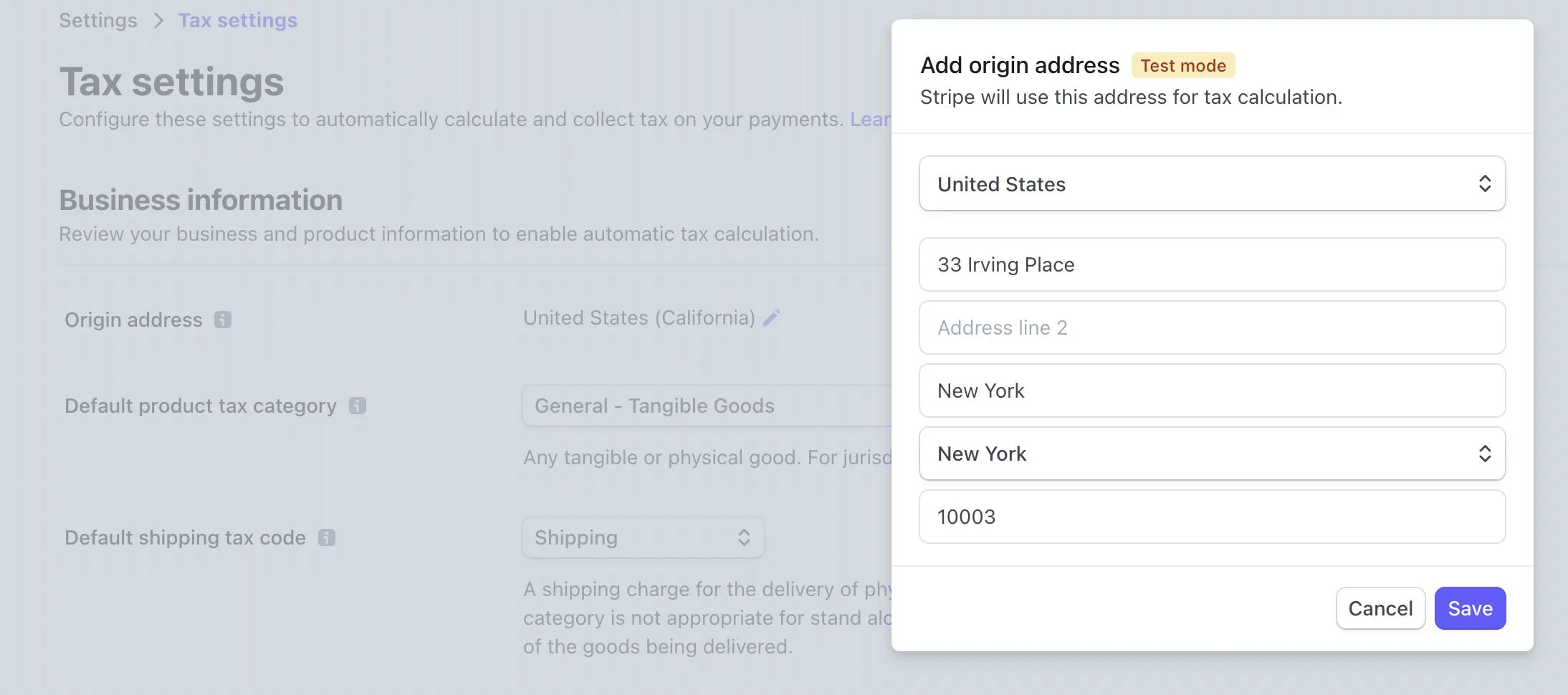 Business Address