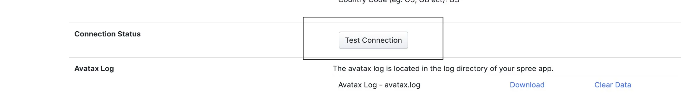 Test Connection Test Connection
