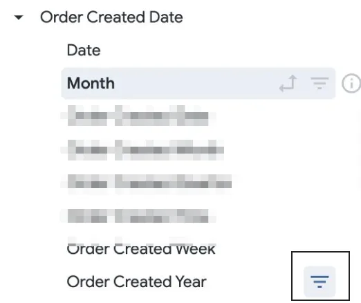 Order Created Year