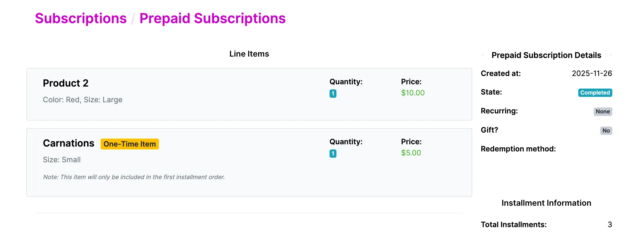 Prepaid Sub Prepaid Sub