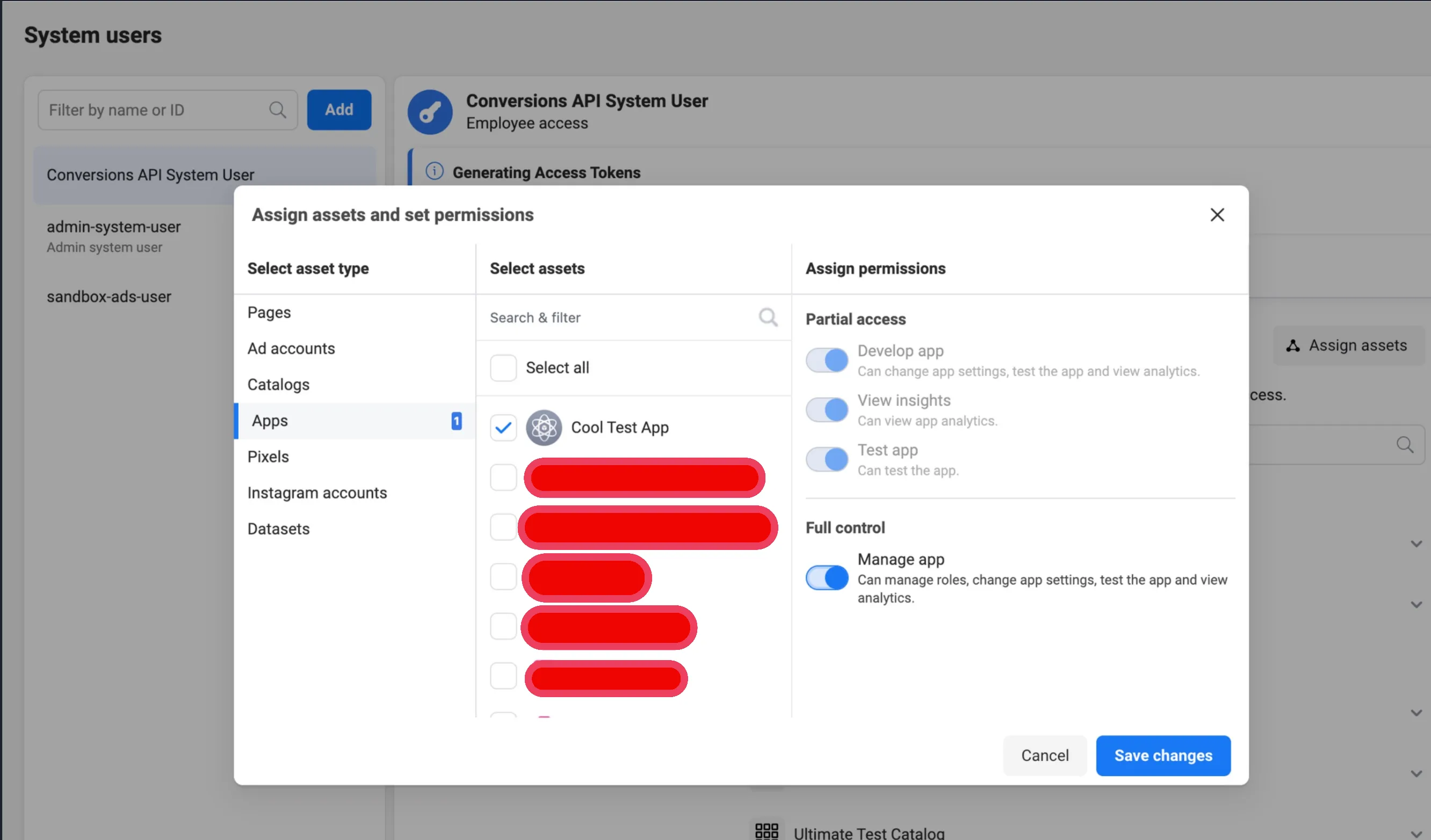 Generating a system user