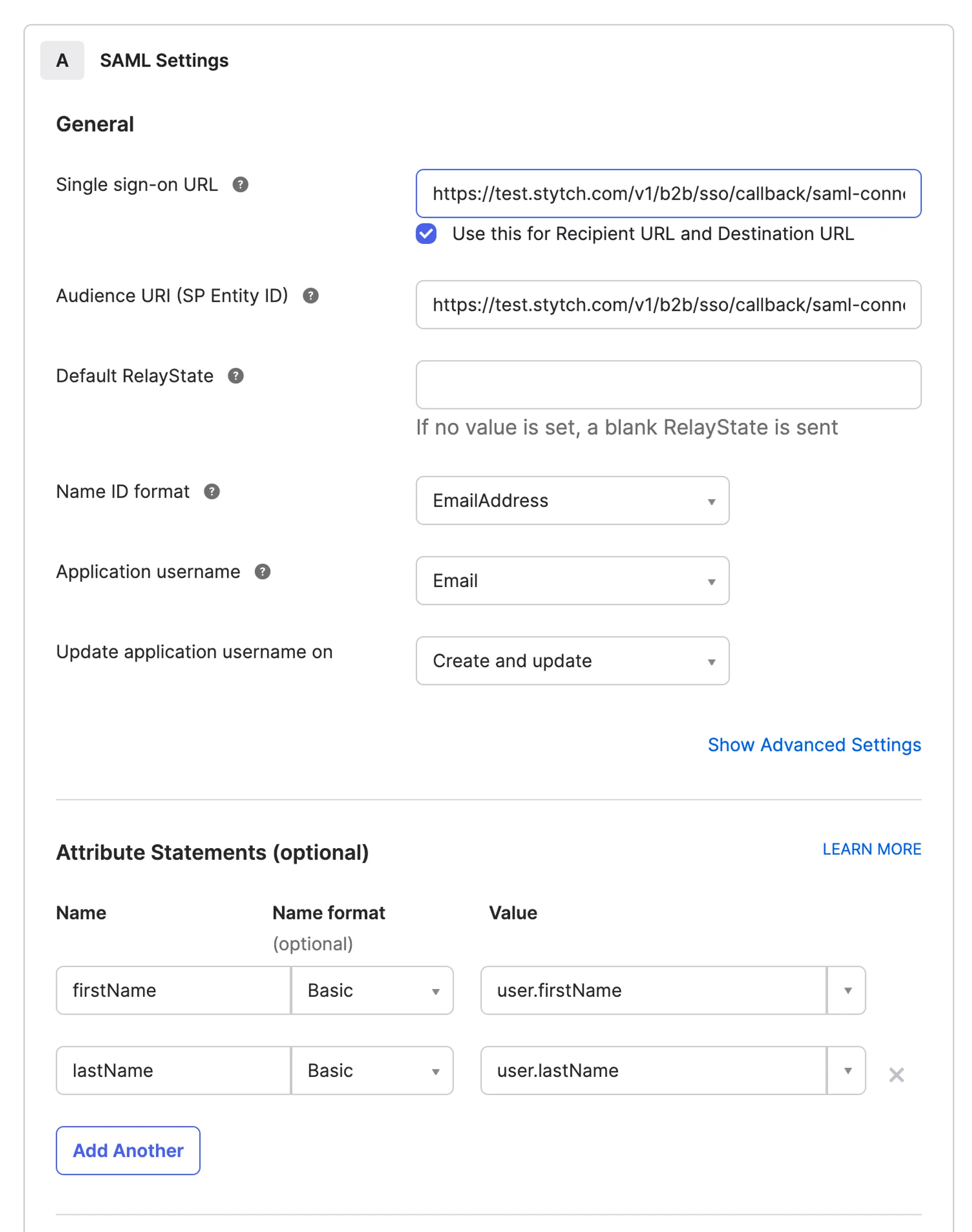 Configure SAML