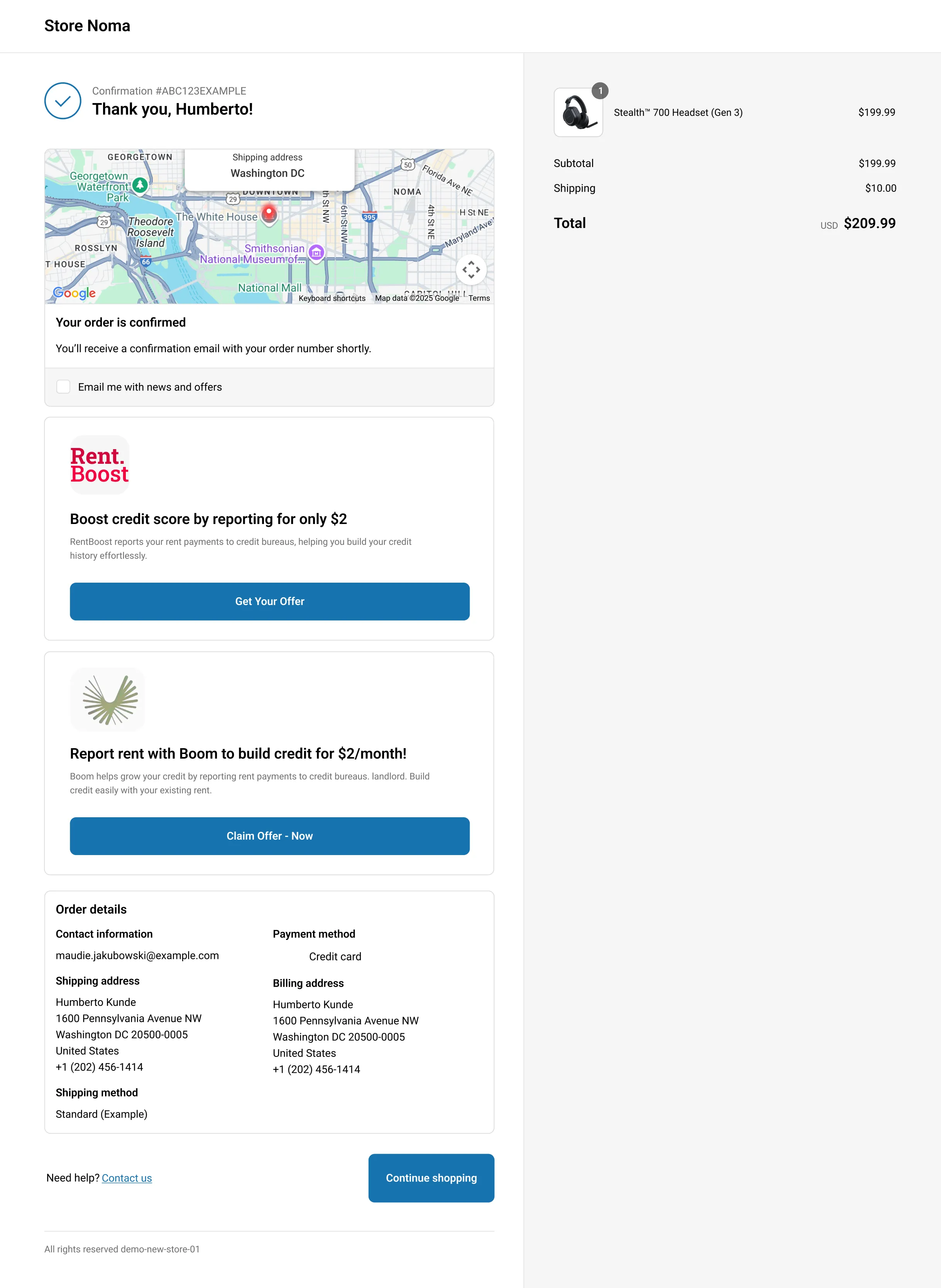 Multi Offer Unit Example Multi Offer Unit Example