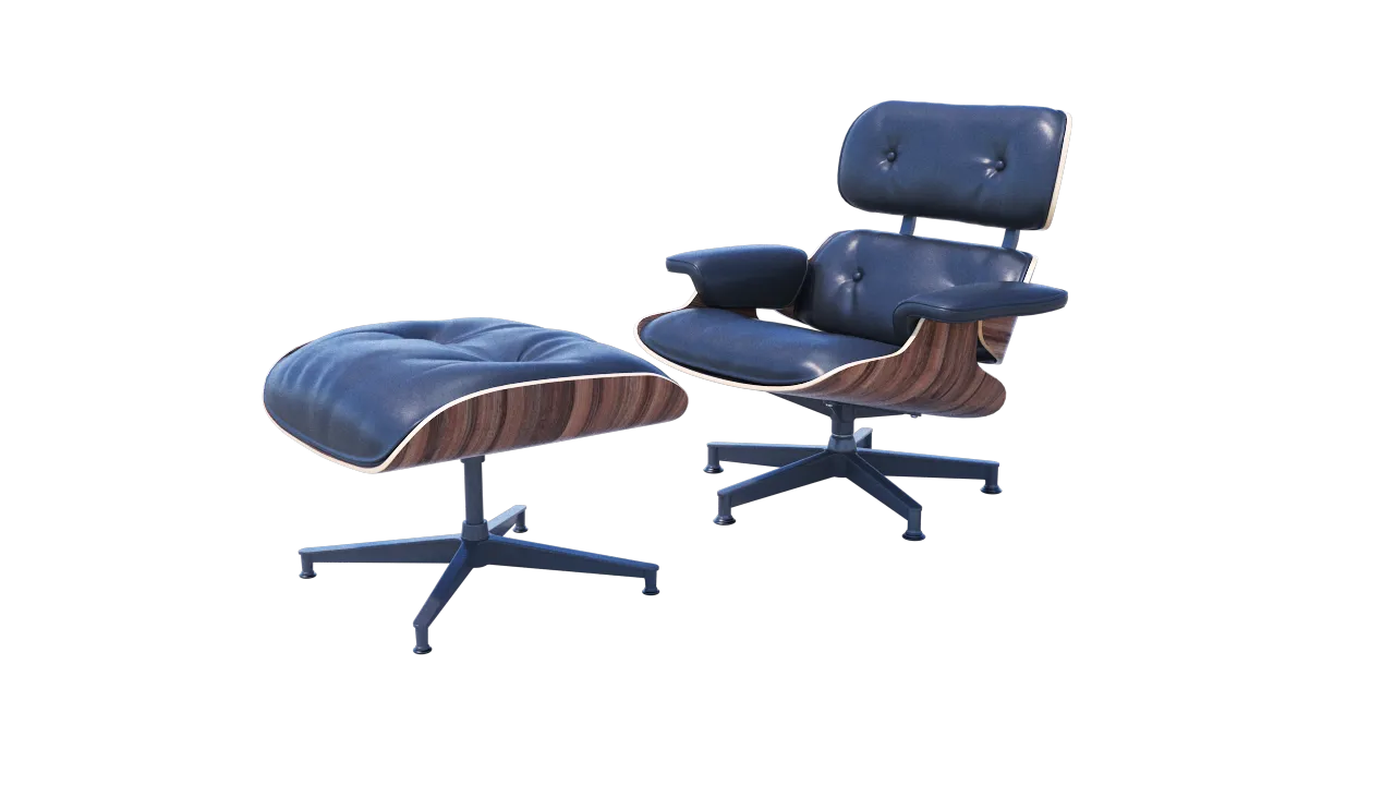 LOCKED - High poly chair and stool.