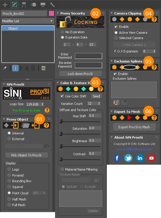 Screenshot of the ProxSi plugin rollout.