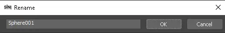 Rename the selected objects. Rename the selected objects.