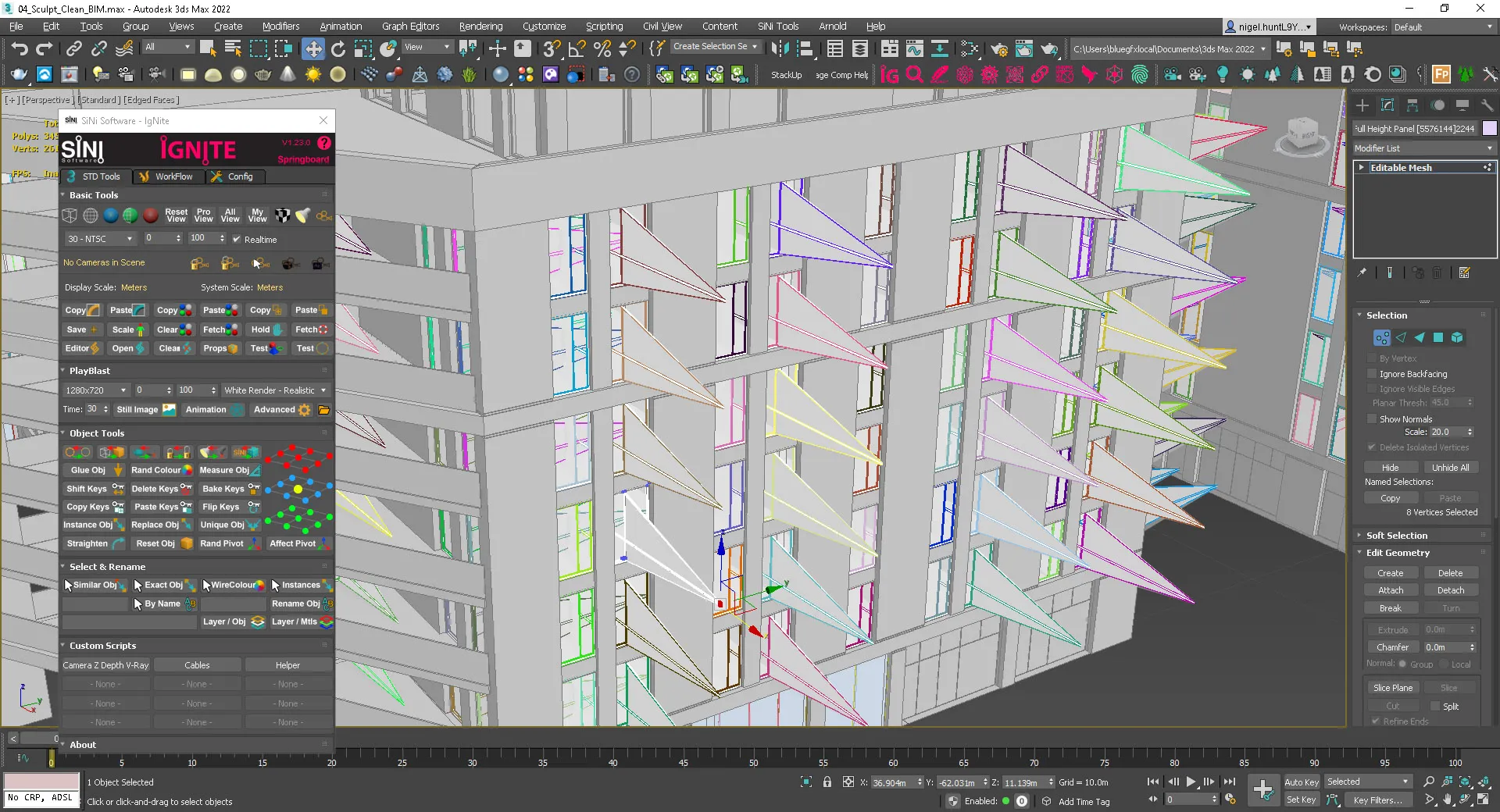 Screenshot demonstrating instanced geometry. Screenshot demonstrating instanced geometry.