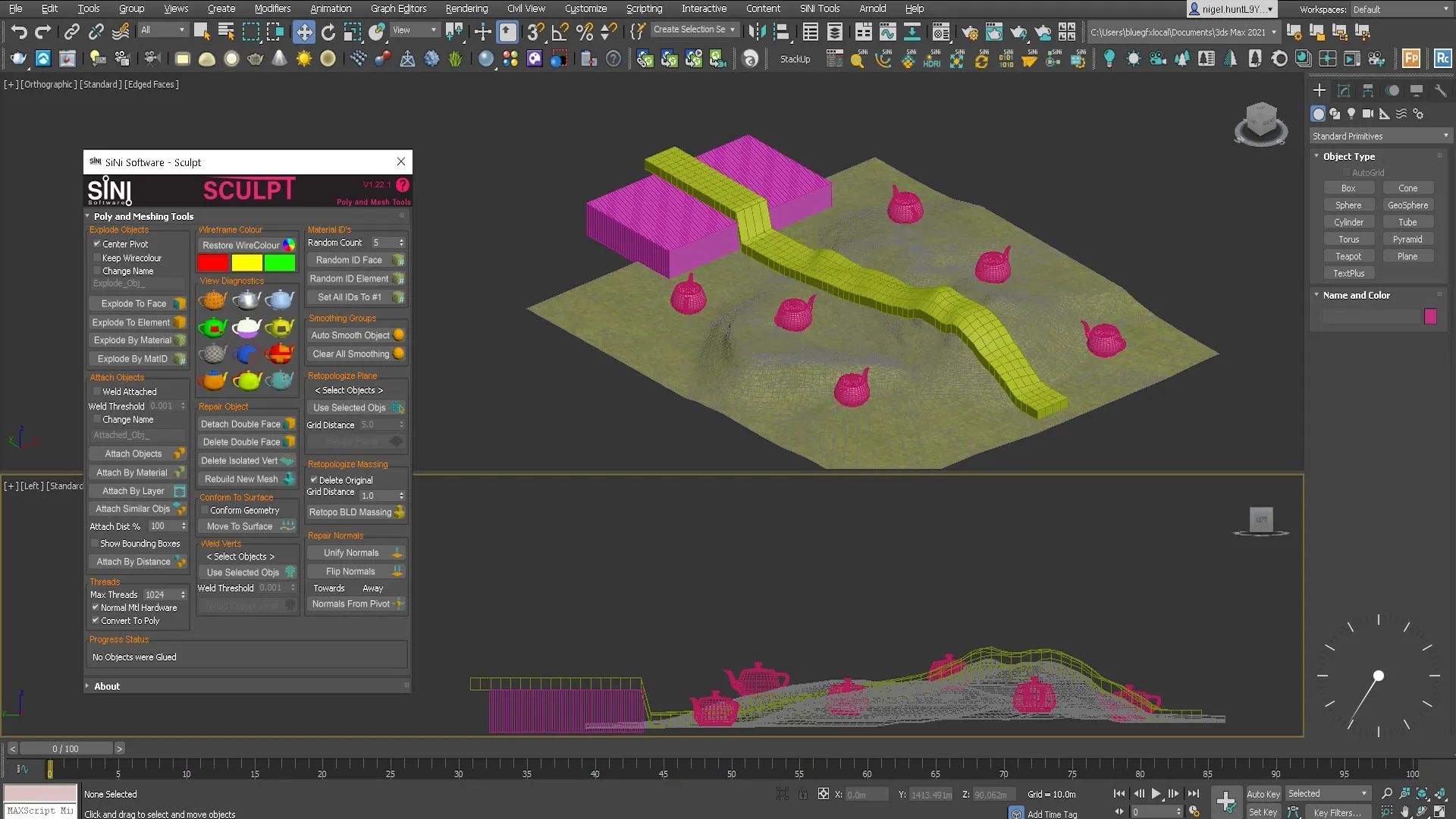 Screenshot of Sculpt and conform to surface Screenshot of Sculpt and conform to surface