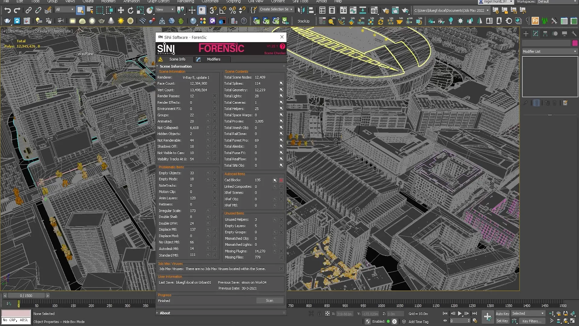Screenshot of Forensic - delete CAD blocks to activate.