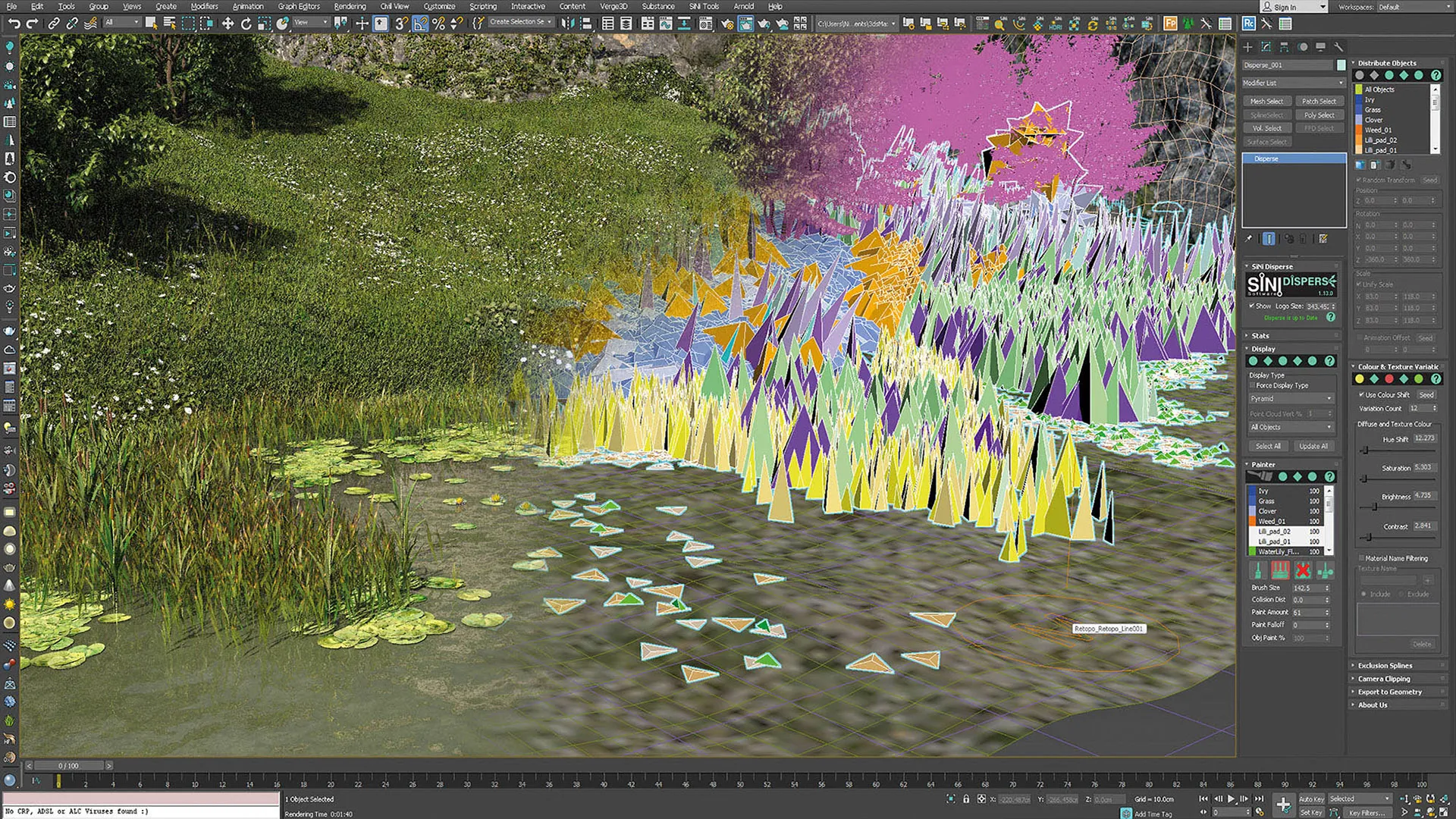 Screenshot of Disperse 3D painting