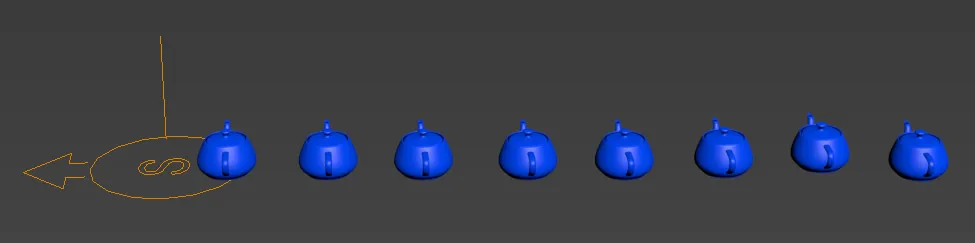 Painting a single object with angle snap.