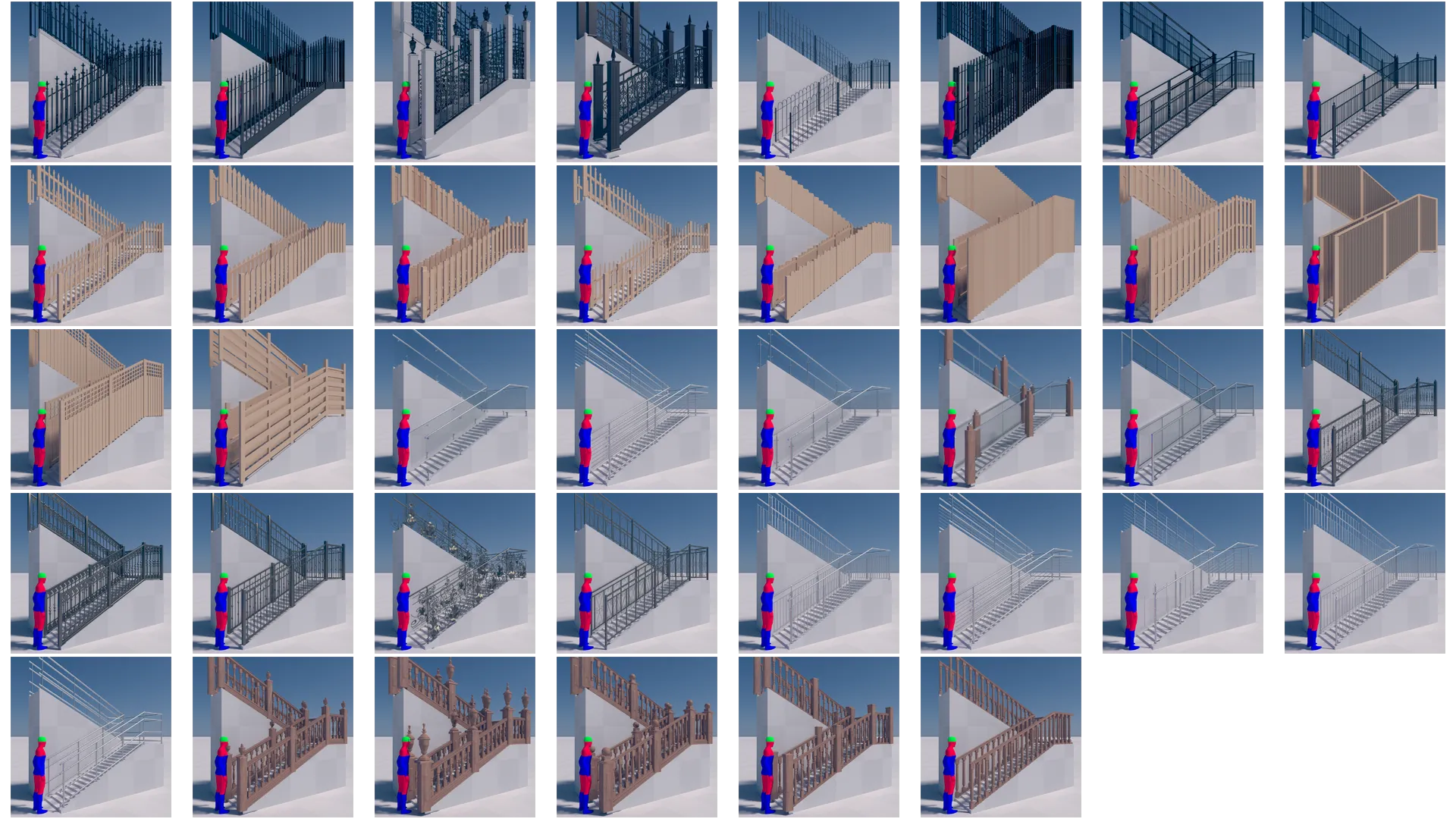 SiClone stair sample models 