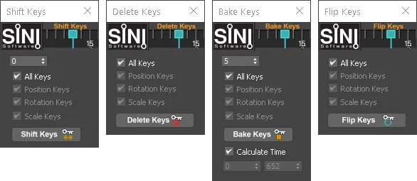 Popups for key selection
