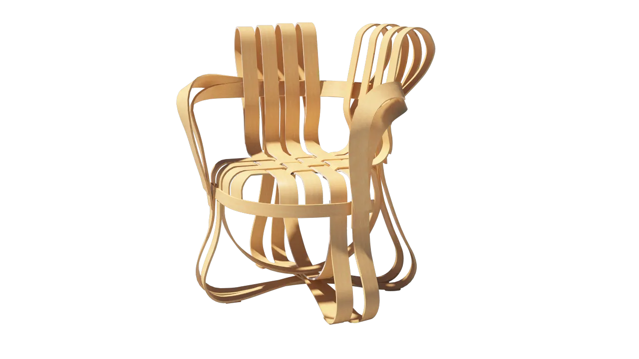 LOCKED - High poly maple chair.